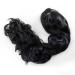 AGPTEK 40 Heat Resistant Long Curly Wave Wig with Full Head Clip - Black - Buy Online on GoSupps.com