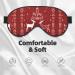 Christmas Elk Print Unisex Sleep Eye Mask - Soft Comfort Eye Shade for Travel Yoga & Shift Work - Buy Online on GoSupps.com