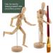 US Art Supply Wood Artist Drawing Manikin - Flexible Body with Base, 5 Male - Ideal for Human Figure Sketching - Buy Online on GoSupps.com