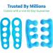 ViveSole Toe Stretchers Separators (4 Pieces) - Gel Therapeutic Spa Spacer for Bunions, Hammer Toe, Plantar Fasciitis - Metatarsal Pain Relief - Blue Medium - Buy Online on GoSupps.com