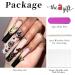 Runrayay Black Butterfly Press-On Nails for Women & Girls | Long Full-Cover Nail Tips with Nail Fans | Festival & Salon Quality - Buy Online on GoSupps.com