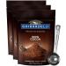 Ghirardelli Unsweetened Cocoa Powder Pouch 8 Ounce (Pack of 3) with Limited Edition Measuring Spoon