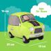 Mr Bean 1256 Musical Car Plush Soft Toy | Sound Effects | Ages 3+ | Green - Buy Online on GoSupps.com