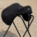 Harrison Howard Essential Fleece Dressage Saddle Cover - Black, One Size - Dust Protection, Machine Washable - Buy Online on GoSupps.com