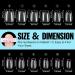 Tomicca Artificial Nails - 120 Pcs Ultra Short Coffin Gel Nail Tips with Glue Set | Professional Salon Quality 12 Sizes Available - Buy Online on GoSupps.com