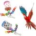 Yoogeer 2Pcs Bird Calcium Teeth Grinding Chew Treats Bird Beak Grinding Stone Toy for Parrot Parakeet Cockatiel Chinchilla Rabbit Gerbil Mouse Hamster - Buy Online on GoSupps.com