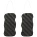 Peukerty Konjac Sponge Set with Activated Bamboo Charcoal - Body & Facial Sponge Cleansing Sponge for Care
