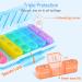 Zoksi 7-Day Pill Organizer | Moisture Proof Weekly Pill Box for Morning Noon & Evening | 21 Compartments Medication Case - Blue - Buy Online on GoSupps.com