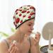 Hair Towel Wrap for Quick Drying | Button Towel Turban & Head Towel - Fruit Apples Design - Buy Online on GoSupps.com