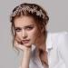 CROWN GUIDE Rhinestones Headband | 1920s Flapper Bridal Headpiece for Women | Wedding Brides Gold Accessories - Buy Online on GoSupps.com