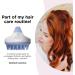 Hair Shampoo Brush and Scalp Exfoliator - Soft Silicone Scalp Massager Hair Growth Stimulator for Wet or Dry Hair - In Shower Scalp Scrubber for Dandruff Removal Made with Recycled Wheat Straw - Blue 1 Pack Blue - Buy Online on GoSupps.com