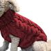 PetyOung dog sweater vest warm coat pet. Soft knitted wool winter sweater knitted crochet coat clothing for small medium dog (l red) l red red