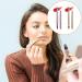 YOCDNOV 2 Pieces Double Ended Lip Brush Set - Retractable Lip Makeup Brush Lip Contour Brush Lip Gloss Applicator Suitable for Girls (Pink+Gold) - Buy Online on GoSupps.com