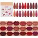  Hitburu Sule Lipstick 12 Colours Sule Lipstick Set Cute Sule Lipstick Long-Lasting Make-Up Lip Gloss Matte for Women - Buy Online on GoSupps.com