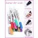 Kalolary 12 Color 3D Nail Art Pens Set for DIY Nail Art - Nail Point Graffiti Dotting Pen Drawing Painting Liner Brush - Manicure Tools - Buy Online on GoSupps.com