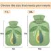 NAANLE Avocado Slice Hot Water Bottle | 1L Transparent Cover | Hand & Foot Warmer | Pain Relief & Heat Therapy - Buy Online on GoSupps.com