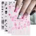 JMEOWIO 4 Sheets Halloween Pumpkin Cute Ghost Nail Art Stickers Decals Self-Adhesive Nail Supplies Nail Art Design Decoration Accessories