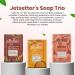 Jetsetter's Soap Trio: Travel-Sized Bars for All Skin Types | Gentle TSA Approved Removes Makeup | Cruelty-Free Daily Use - Buy Online on GoSupps.com