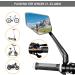 Arkham Extra Large Bicycle Mirror - 360 Swivel Shatterproof & Durable - Universal Fit for E-Bikes & Standard Bikes (Left Handlebar 21-25.4mm) - Buy Online on GoSupps.com