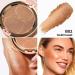 Oulac Bronzer Powder with Mirror - High-Pigmented Vegan & Cruelty-Free Face Makeup for a Natural Glow | B02 Gold Coast 8.5g - Dual Purpose Blush & Bronzer - Buy Online on GoSupps.com