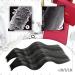 Moresoo 60cm Real Hair Tape Extensions - Ombre Black & Silver Balayage Invisible 50g Long Hair Extensions - Buy Online on GoSupps.com