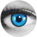 Funnylene colored blue contact lenses alper with starch - soft with thickness of 2 pack + free container - 3 monthly lenses - perfect for Halloween Carnival Carnival or Carnival -2.0