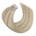Buy Moresoo Tape-in Extensions - Real Hair #18/613 Ash Blonde 20 Pieces 50g 50cm | Thick Invisible Tape Extensions for a Natural Look - Buy Online on GoSupps.com