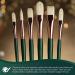 Silver Brush Limited GP-1050 Grand Prix Set - Oil Painting Brushes - Round, Flat, Bright, Filbert, Xtra Long Filbert - Size 4 - Long Handle - Set of 5 Brushes - Buy Online on GoSupps.com