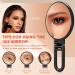 Auxmir Hand Mirror Makeup Mirror with Handle 1X/30X Double-Sided Magnifying Mirror with Stand 360 Adjustable Foldable Shaving Mirror 4.9In Portable compact Mirror for Home Travel Black - Buy Online on GoSupps.com