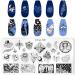 Niceneeded Starry Sky Nail Art Stamp Plates Set - 5 Piece Nail Stamp Templates with Moon & Star Designs for Creative Nail Art - Buy Online on GoSupps.com