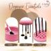 3 in 1 Silicone Makeup Brush Cleaner Mat & Organizer - Pink - Brush Washing Tool & Drying Rack for Beauty Essentials - Buy Online on GoSupps.com