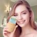 Neflum Cactus Ice Roller & GUA-SHA Facial Tools | Beauty Skin Care | Cryotherapy for Swelling Relief | Food-Safe Silicone | Beige/Blue - Buy Online on GoSupps.com