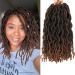 6 packs faux Locs Crocher hair 30.5 cm nu locs crochet hair corrugated crochet coats short locus crochet braids crocheted dreadlocks (20 roots/pack) #t1b/30 30 cm (12 inch) #t1b/30