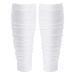 QEES Football Leg Sleeves For Men Scrunch Football Sleeves Leg Sleeve For Men Women Kids Boys Athletes.Football Accessories. White S/Kids