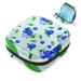 Blue Striped Portable Zipper Napkin Storage Bag for Teen Girls Women Ladies Blue