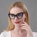 MMOWW 2-Pack Cat Eye Reading Glasses for Women - Stylish Blue Light Blocking Trendy Black & Pattern Comfortable Large Fit (3.0x) - Buy Online on GoSupps.com