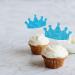 Ephlyn 24Pcs Crown Cupcake Toppers Glitter Queen Crown Cupcake Picks for Queen Princess Theme Baby Shower Girls Wedding Birthday Party Cake Decorations Supplies Blue Blue-1 - Buy Online on GoSupps.com