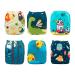 babygoal Reusable Cloth Diapers for Baby Boys  One Size Adjustable Washable Pocket Nappy Covers 6 Pack+ 6pcs Microfiber Inserts+4pcs Bamboo Inserts 6FB15 Chick deer dinasaur - Buy Online on GoSupps.com