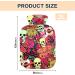 Skull Tiger Rose Hot Water Bottle - 2L for Pain Relief & Cramps | International Shipping - Buy Online on GoSupps.com