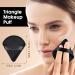 4 Pieces Soft Triangle Powder Puff - Velour Makeup Sponge for Loose Mineral Powder - Black Face Makeup Applicator - Buy Online on GoSupps.com