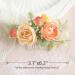Fangsen Boho Silver Wedding Rose Flower Comb - Orange Floral Headpiece for Brides - Buy Online on GoSupps.com