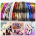 10 Rolls Mixed Colorful Nail Art Striping Tape Lines Width 2mm-Striping Tape for Nail Art-Nail Striping Tape Foil-Nail Striping Tape Thick-Nail Striping Tape with Dispenser-Self-Adhesive DIY Nail Art Tape - Buy Online on GoSupps.com