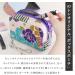 Small Retro Flower Cosmetic Bag for Women - Made in Japan | Stylish Violet Make-Up & Stationery Holder - Buy Online on GoSupps.com