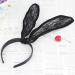 Cute Lovely Ladies Girls Black Lace Rabbit Bunny Ears Headband Christmas Halloween Cosplay Hair Accessory - Buy Online on GoSupps.com