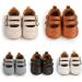 Baby Girls Mary Jane First Walking Shoes | Anti-Slip Princess PU Leather Infant Shoes (0-6 Months) - F Banki - Buy Online on GoSupps.com