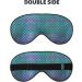 Buy Mermaid Teal Fish Print Unisex Sleep Mask | Double-Sided Eye Mask for Sound Sleep & Skin Care | International Shipping - Buy Online on GoSupps.com