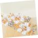 CALLARON Women Rhinestone Hair Comb Tiara Rhinestone Hairpin Floral Headdress Flowers Bride Comb Hair Comb Headpiece - Buy Online on GoSupps.com