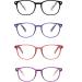 JM Reading Glasses Set of 4 Spring Hinge Readers for Men Women - Blue Light Blocking - 2.75x - 4 Pack Mixed Color - Buy Online on GoSupps.com