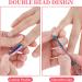 2PCS Stainless Steel Cuticle Pusher & Cutter Set for Manicure & Pedicure - Buy Online on GoSupps.com