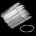 Niceneeded 100pc Transparent Nail Art Tips Sticks Display Board - Perfect for Polish Practice & Display with Metal Clasp - International Shipping Available - Buy Online on GoSupps.com